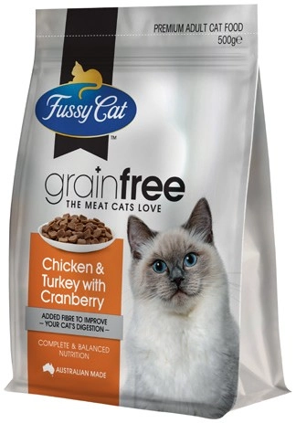 Fussy Cat Grain Free Dry Cat Food 500g Selected Varieties