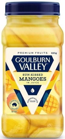 Goulburn Valley Mangoes Sliced in Juice 685g