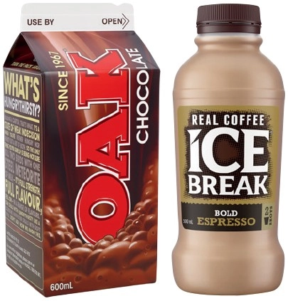 Ice Break Real Coffee 500mL or Oak Flavoured Milk 600mL Selected Varieties