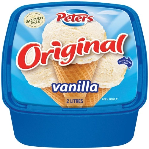 Peters Original Ice Cream 2 Litre Selected Varieties