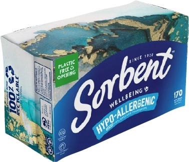 Sorbent Facial Tissues 170 Pack Selected Varieties