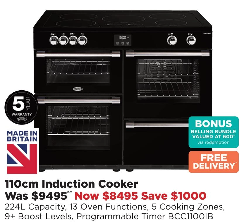 Belling 110cm Induction Cooker