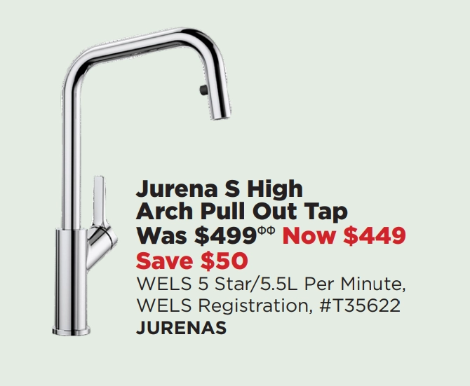 Blanco Jurena S High Arch Pull Out Tap