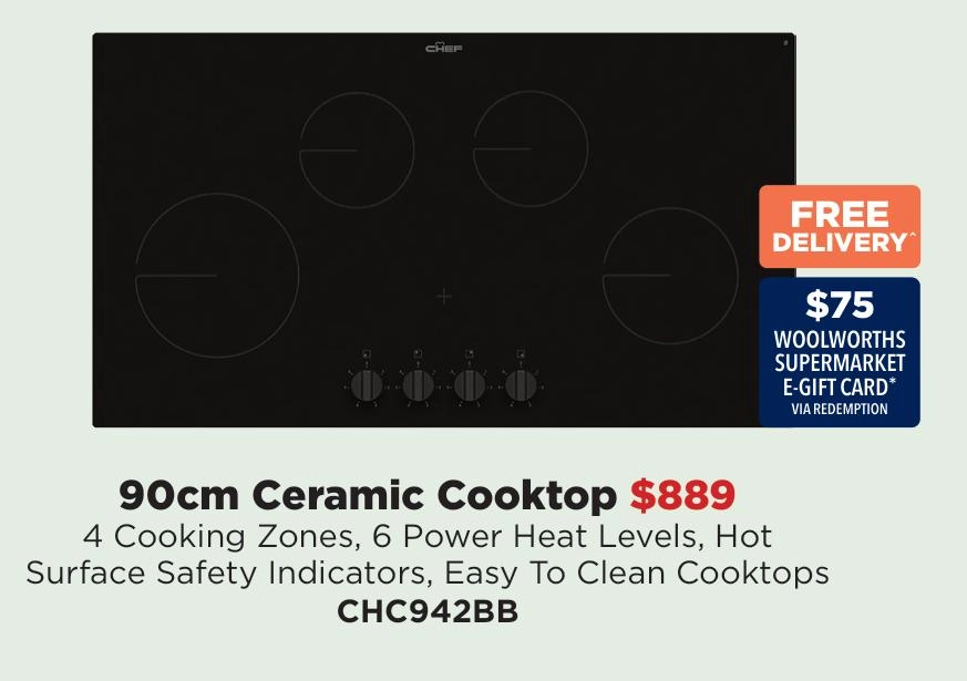 Chef 90cm Ceramic Cooktop