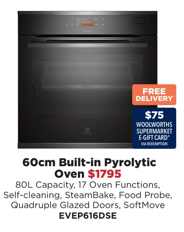 Electrolux 60cm Built-in Pyrolytic Oven