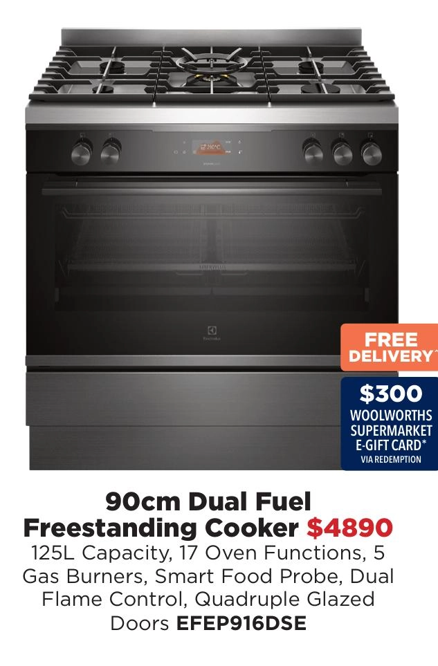 Electrolux 90cm Dual Fuel Freestanding Cooker