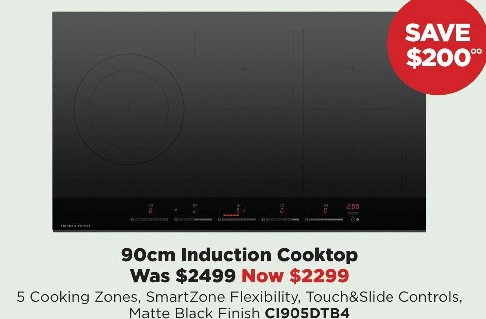 Fisher & Paykel 90cm Induction Cooktop