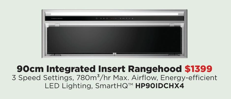 Fisher & Paykel 90cm Integrated Insert Rangehood