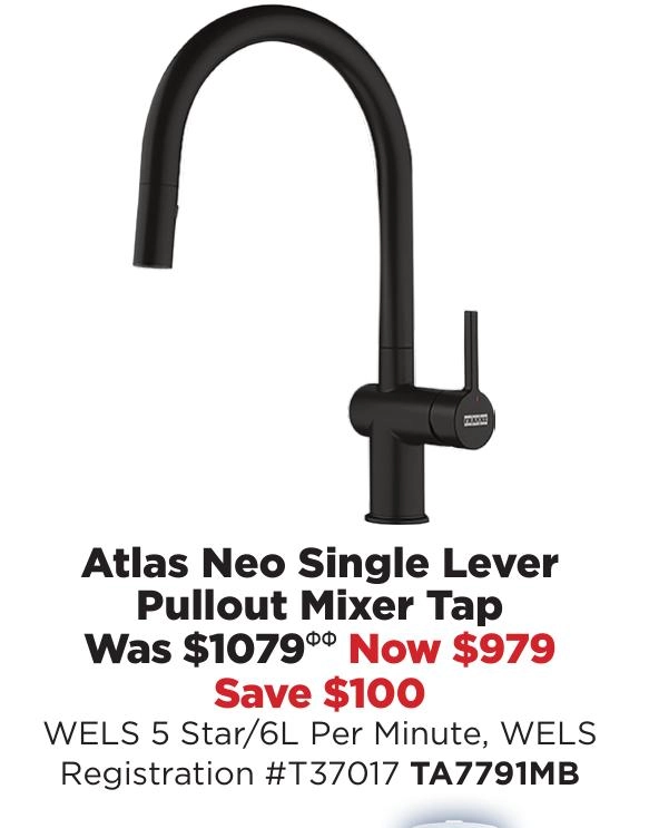 Franke Atlas Neo Single Lever Pullout Mixer Tap