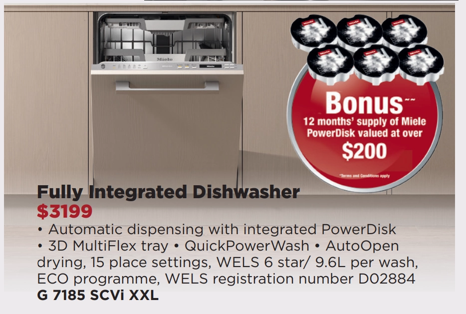 Miele Fully Integrated Dishwasher