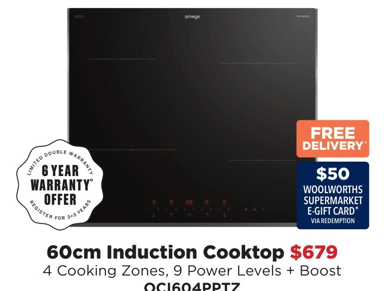 Omega 60cm Induction Cooktop