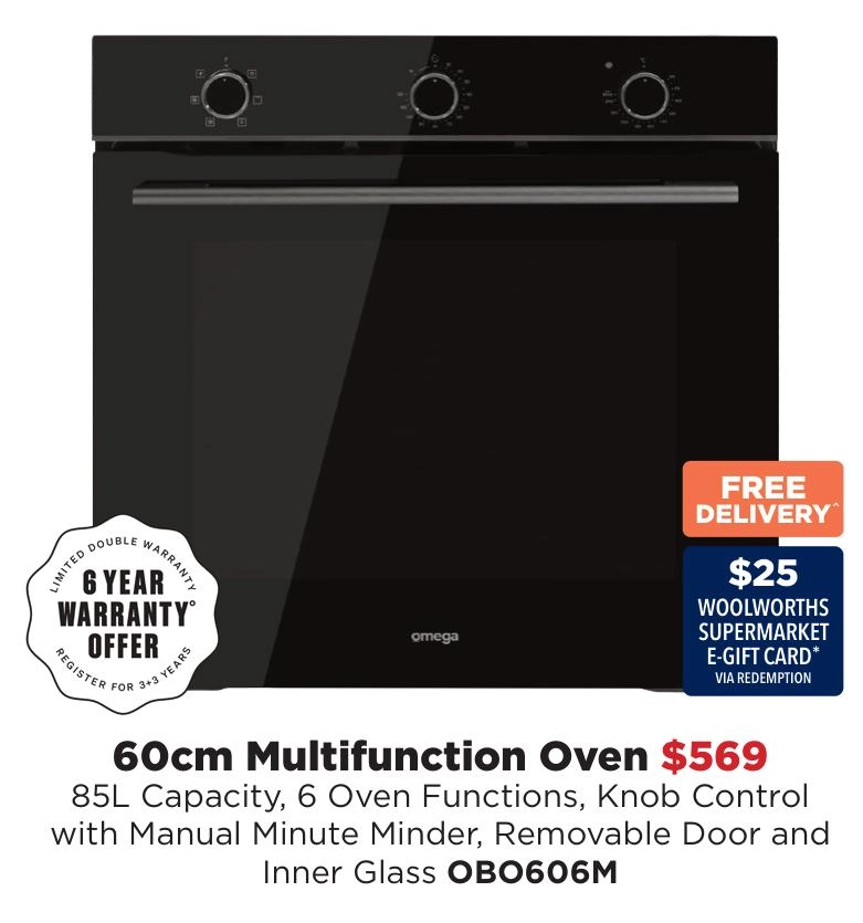 Omega 60cm Multifunction Oven