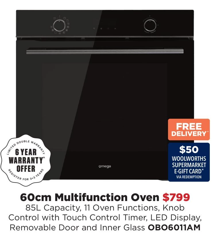 Omega 60cm Multifunction Oven