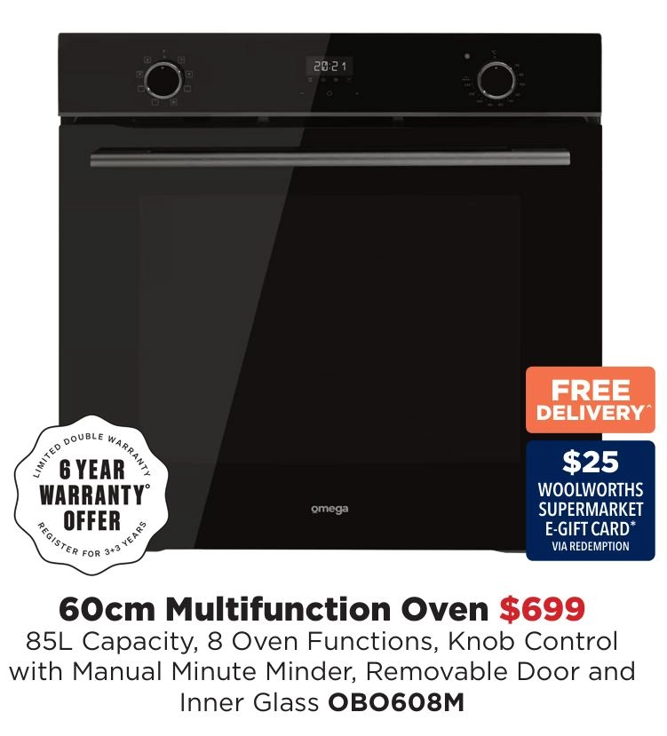 Omega 60cm Multifunction Oven