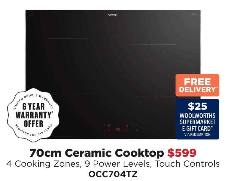 Omega 70cm Ceramic Cooktop