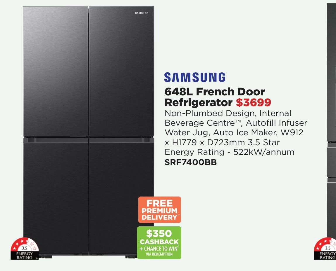 Samsung 648L French Door Refrigerator