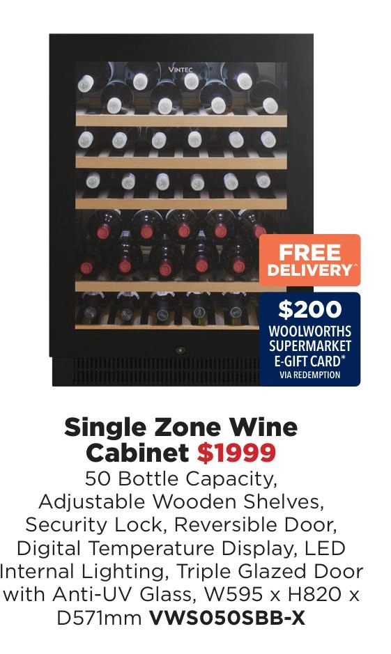 Vintec Single Zone Wine Cabinet