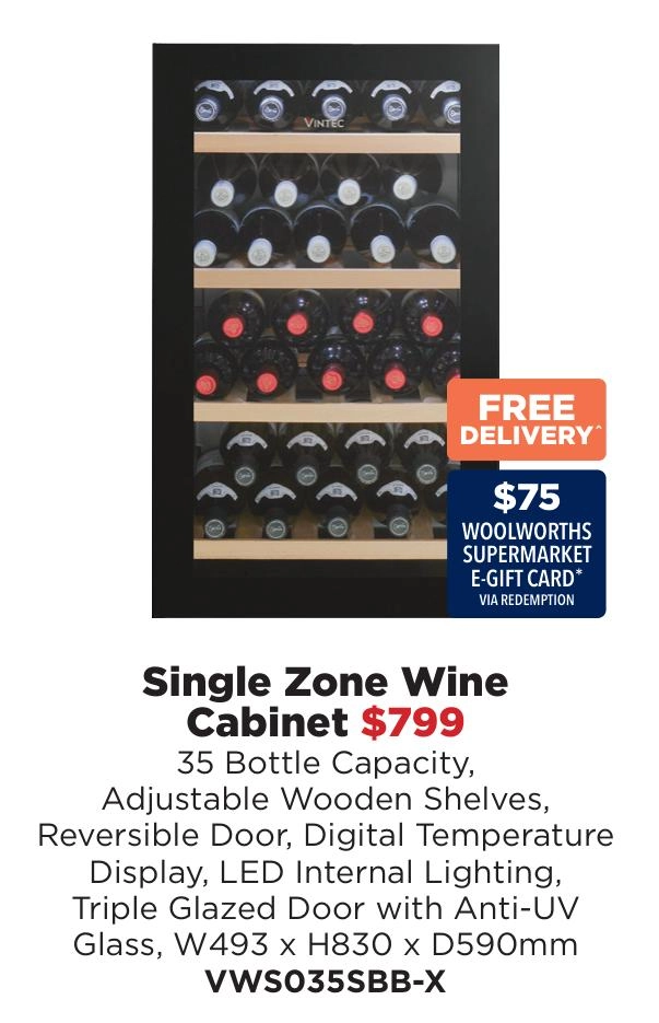 Vintec Single Zone Wine Cabinet