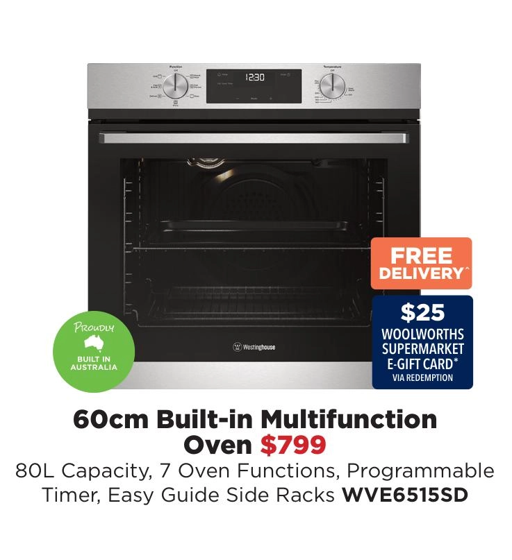 Westinghouse 60cm Built-in Multifunction Oven