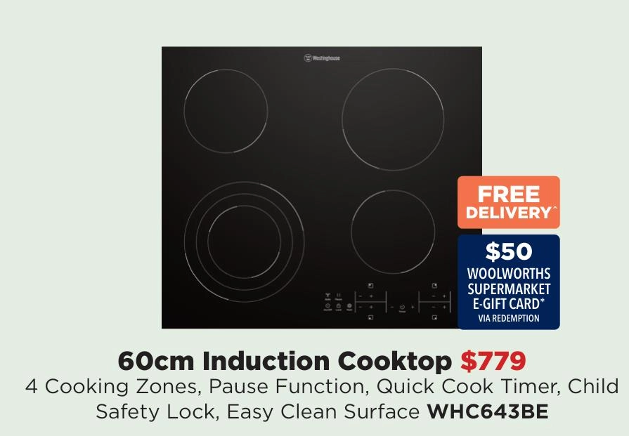 Westinghouse 60cm Induction Cooktop