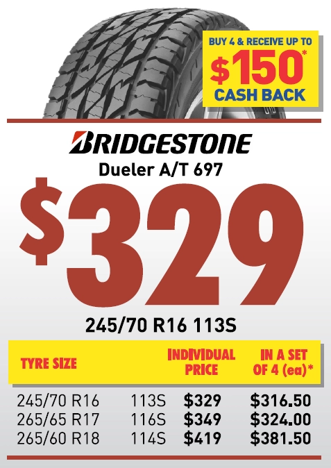 Tyre - Bridgestone Dueler A/T 697