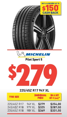 Tyre - Michelin Pilot Sport 5