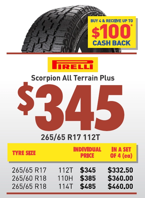 Tyre - Pirelli Scorpion All Terrain Plus