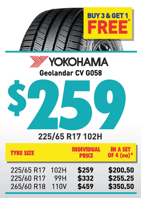 Tyre - Yokohama Geolandar CV G058