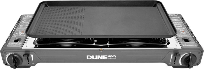 Dune 4WD Dual Burner Butane Stove with Hotplate