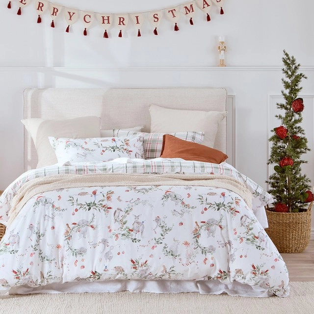 Australian Bush Christmas Quilt Cover Set by Habitat