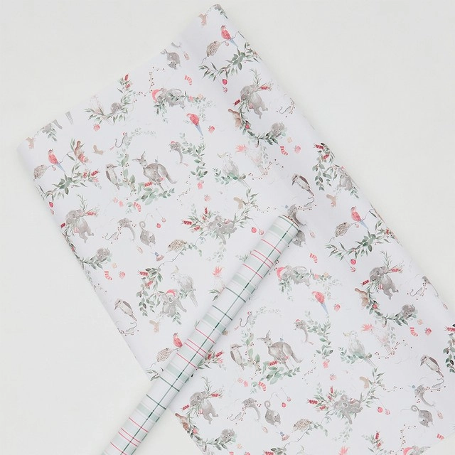 Australian Bush Christmas Wrapping Paper 2 Pack by Habitat