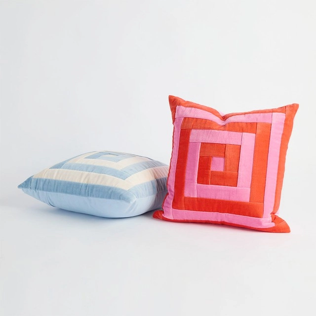 Carnivale Velvet Geo Cushion by Habitat