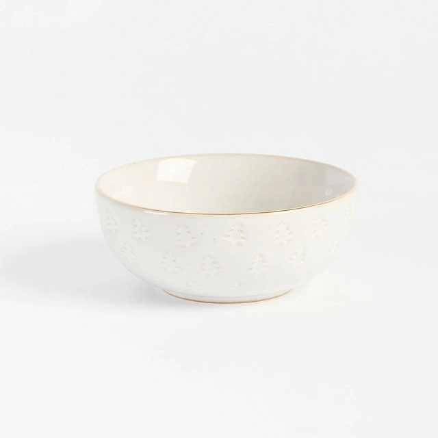 Christmas Tree Gold Rim Bowl by Habitat