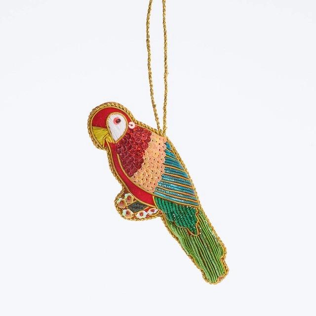 Fiesta Parrot Christmas Hanging Decoration by Habitat