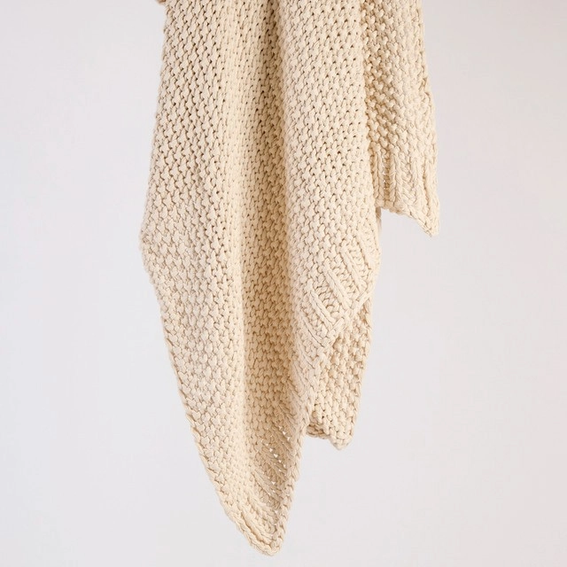 Lucy Knit Cotton Throw by M.U.S.E.