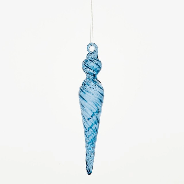 Lumo Glass Icicle Christmas Hanging Decoration by Habitat