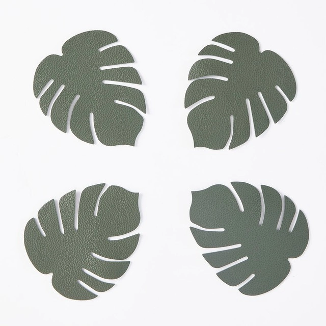 Monstera Leaf Green Table Setting Range by Essentials