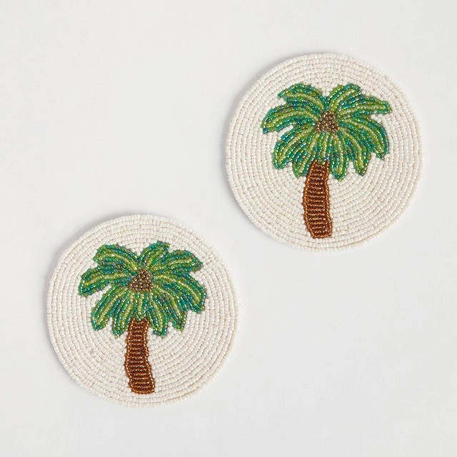 Palm Beaded Coaster 2 Pack by Habitat