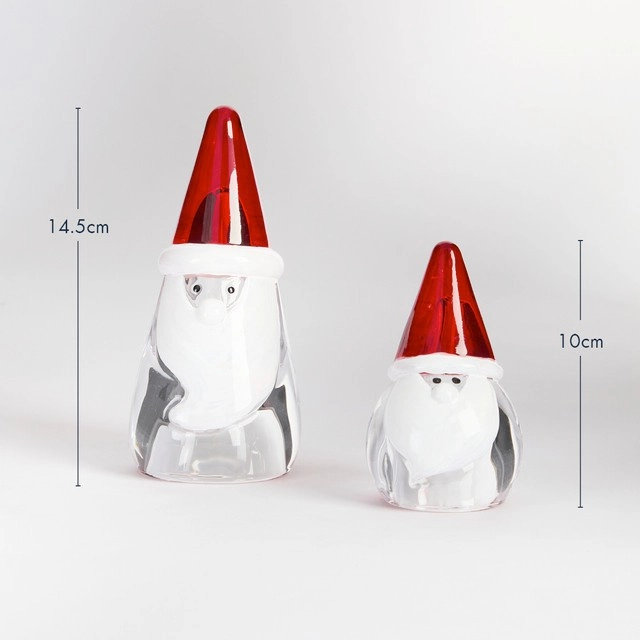 Santa Glass Christmas Decoration by Habitat