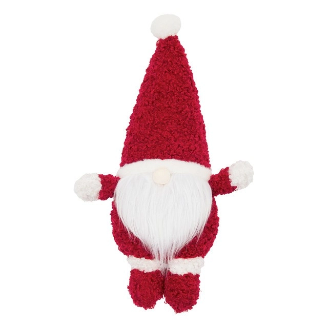 Santa Gnome Sherpa Christmas Cushion by Habitat