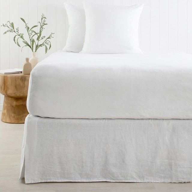 Washed Linen White Valance by M.U.S.E.