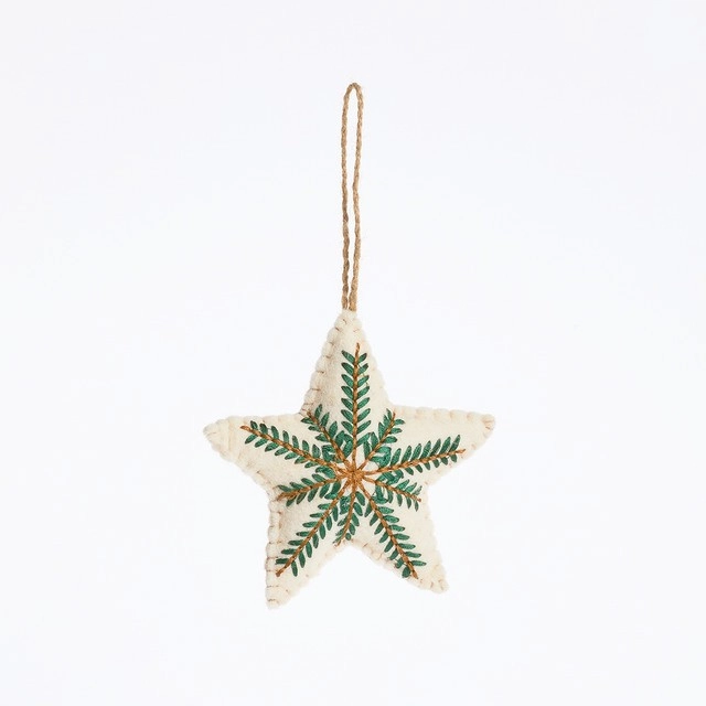 Wonder Felt Star Christmas Hanging Decoration by Habitat