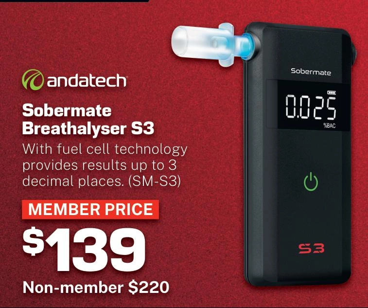 Andatech Sobermate S3 Fuel Cell Breathalyser - SM-S3