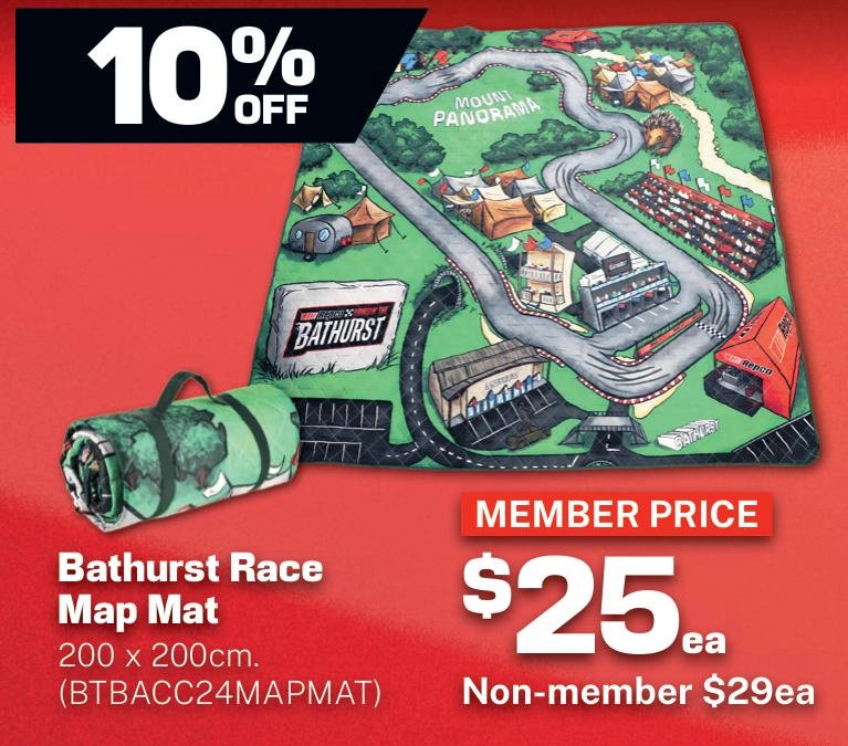 Bathurst Race Map Mat