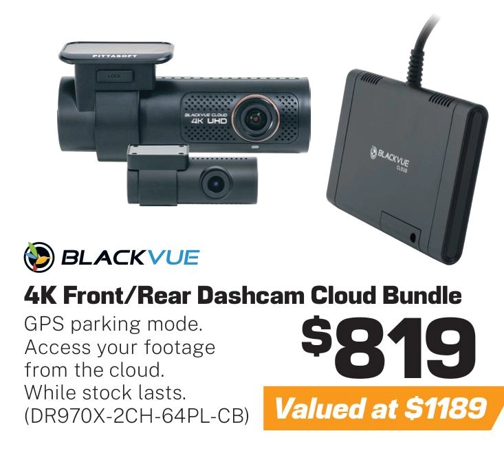 BlackVue Dash Cam and LTE Connectivity Module Bundle - DR970X-2CH-64PL-CB