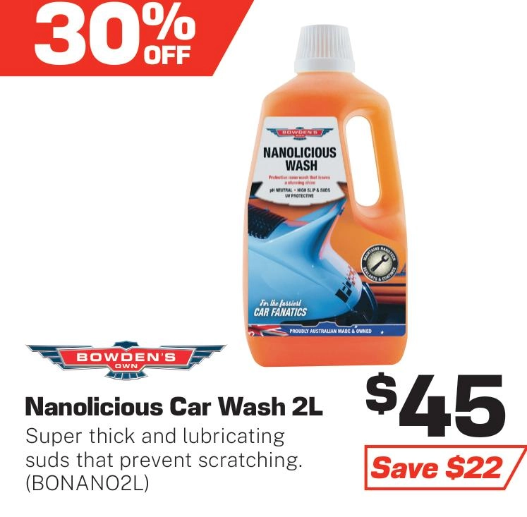 Bowden's Own Nanolicious Car Wash 2L - BONANO2L