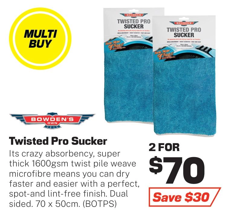 Bowden's Own Twisted Pro Sucker Drying Towel - BOTPS