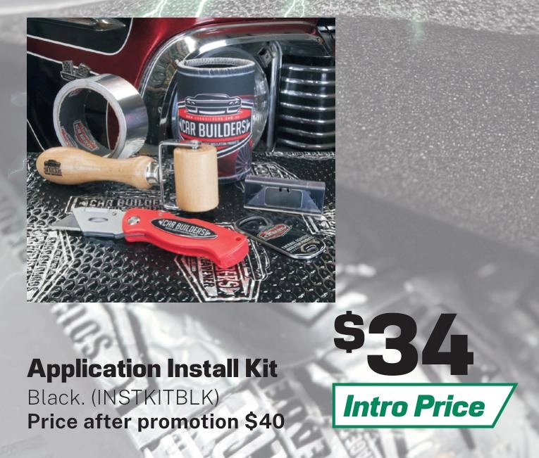 Car Builders Application Install Kit Black - INSTKITBLK