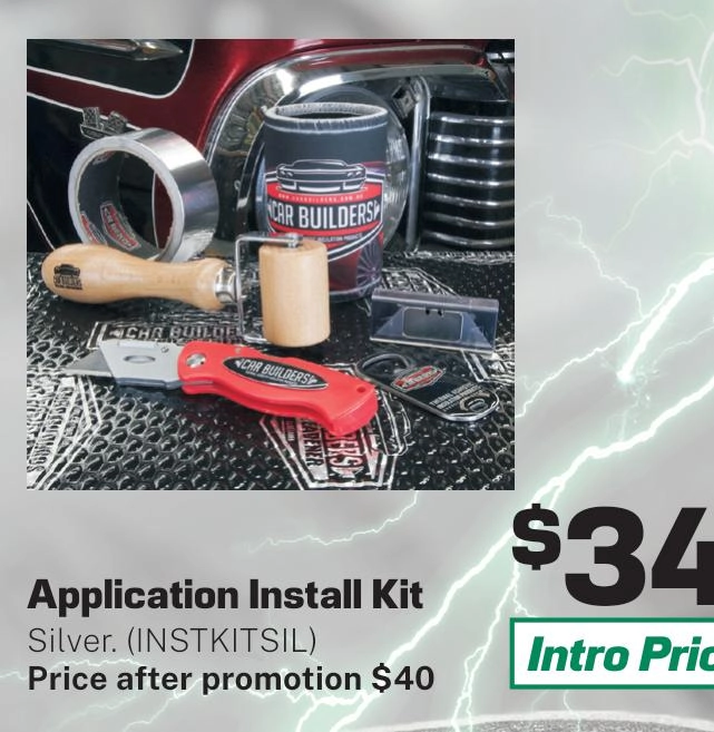 Car Builders Application Install Kit Silver - INSTKITSIL