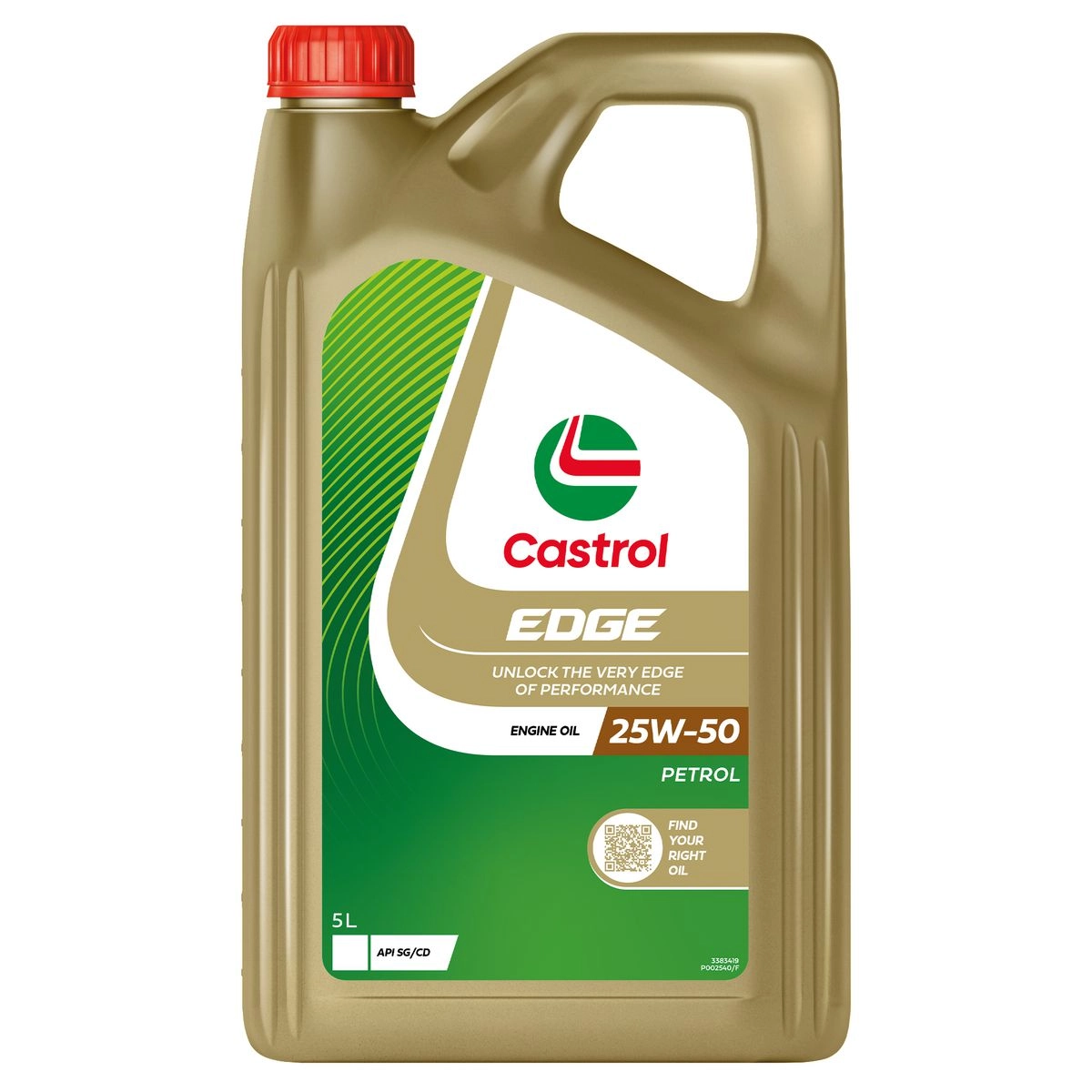 Castrol Edge Synthetic 25W-50 Engine Oil 5L - 3383419